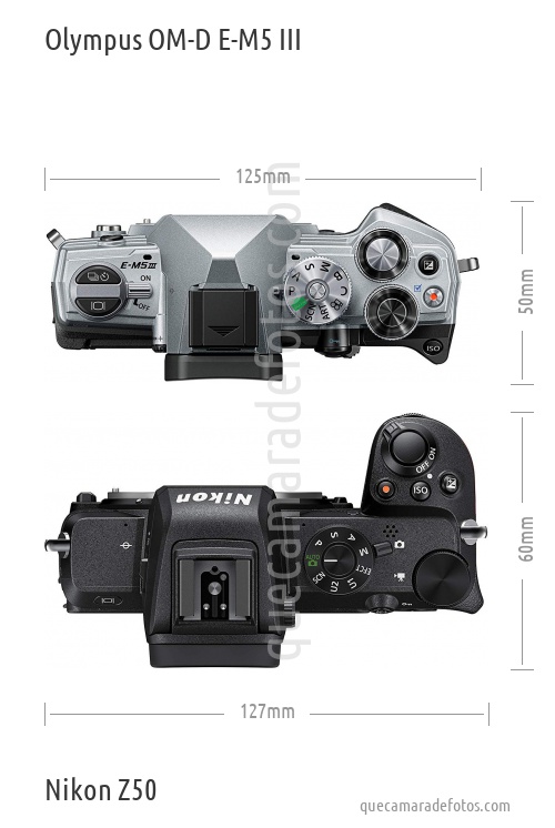 Olympus OM-D E-M5 III vs Nikon Z50