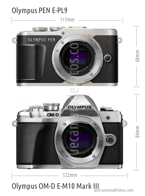 Olympus PEN E-PL9 vs Olympus OM-D E-M10 Mark III