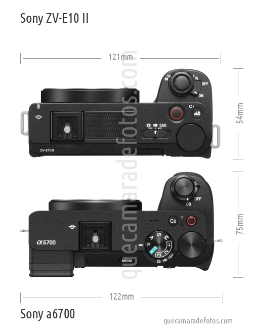 Sony ZV-E10 II vs Sony a6700