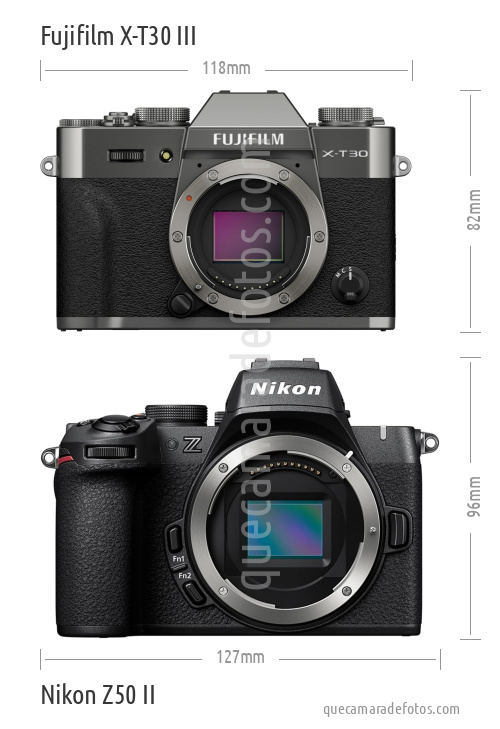 Fujifilm X-T30 III vs Nikon Z50 II