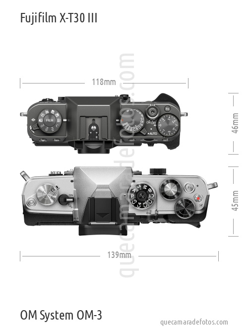 Fujifilm X-T30 III vs OM System OM-3